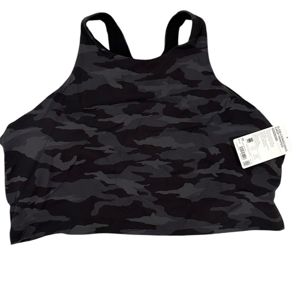 Athleta Conscious Crop Sports Yoga Bra Black Camo Camouflage Plus 3X D DD+ NWT - Picture 2 of 11
